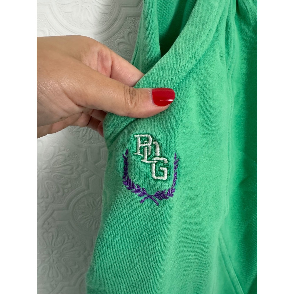BDG Urban Outfitters Womens Green Cropped Barrel Leg Sweatpants Joggers Large - Picture 7 of 10